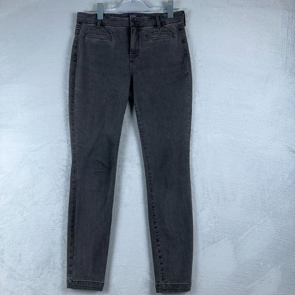 NYDJ Ami Skinny Jeans Fit is Everything Coin Pockets Womens Black Size 4